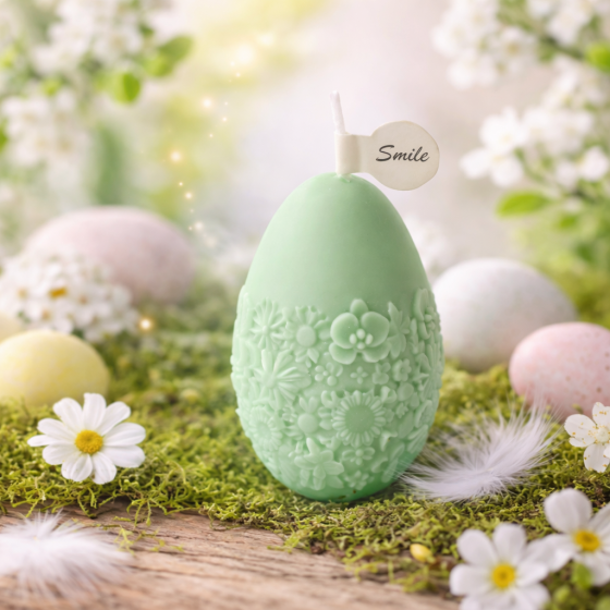 Silikonski kalup za svijeće - jaje 03